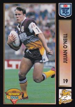 1994 Dynamic Rugby League Series 1 #19 Julian O'Neill Front